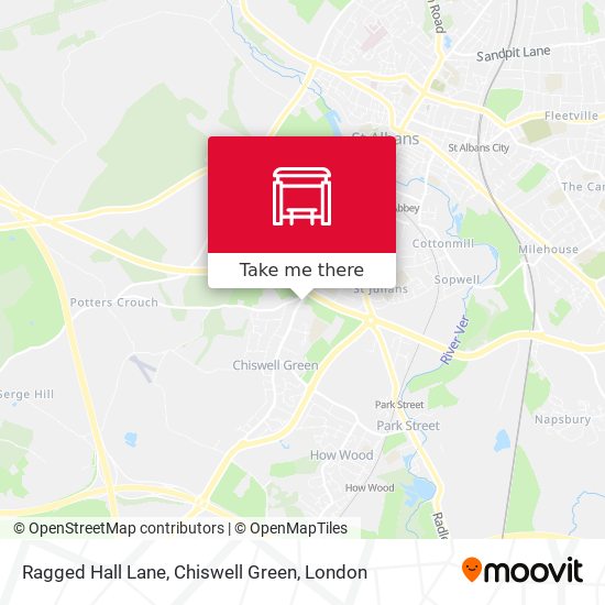 Ragged Hall Lane, Chiswell Green map