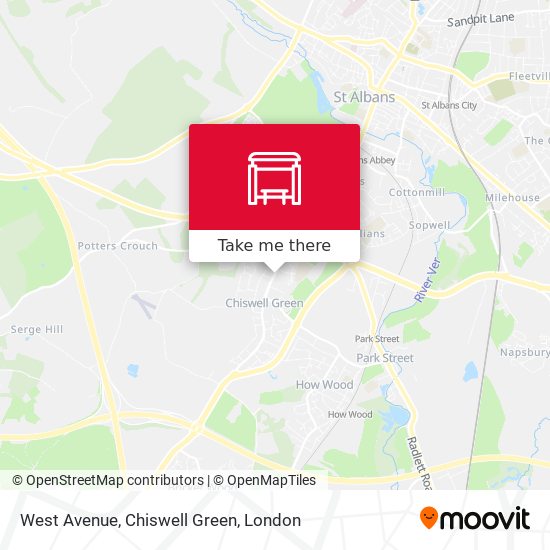 West Avenue, Chiswell Green map