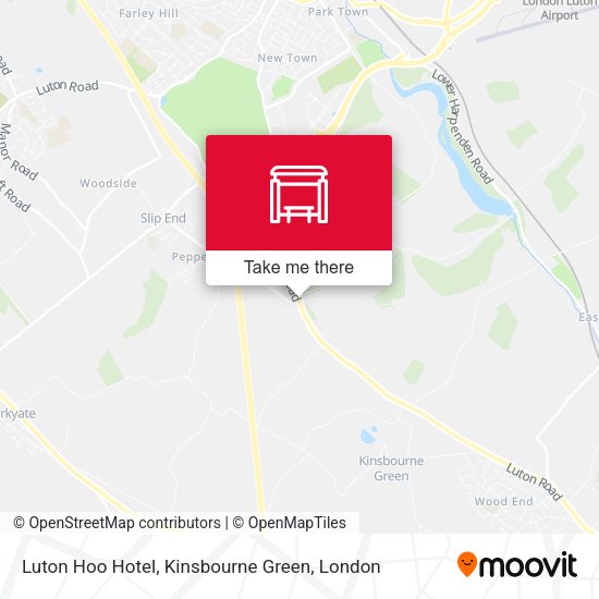 Luton Hoo Hotel, Kinsbourne Green map