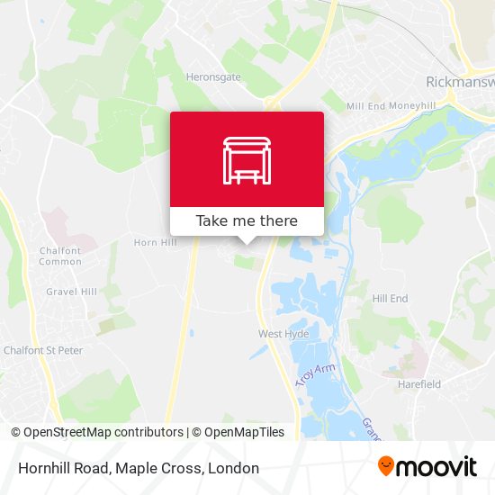 Hornhill Road, Maple Cross map