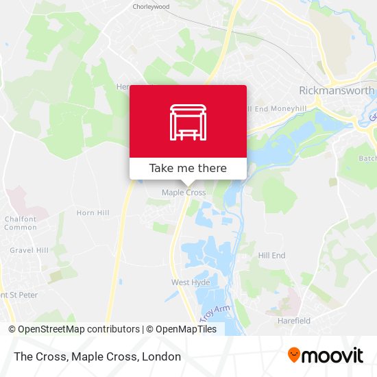 The Cross, Maple Cross map