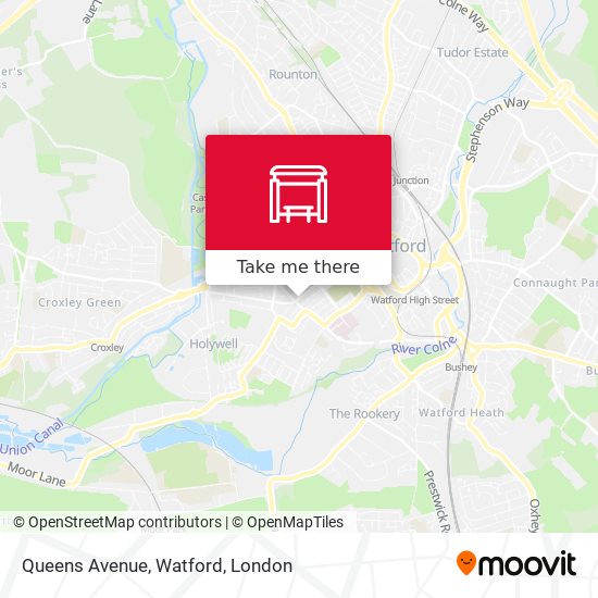 Queens Avenue, Watford map