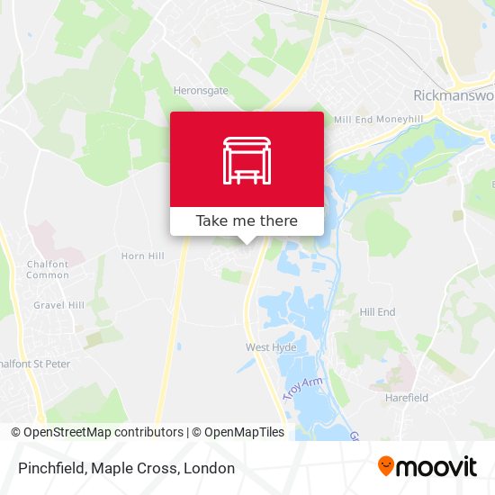 Pinchfield, Maple Cross map