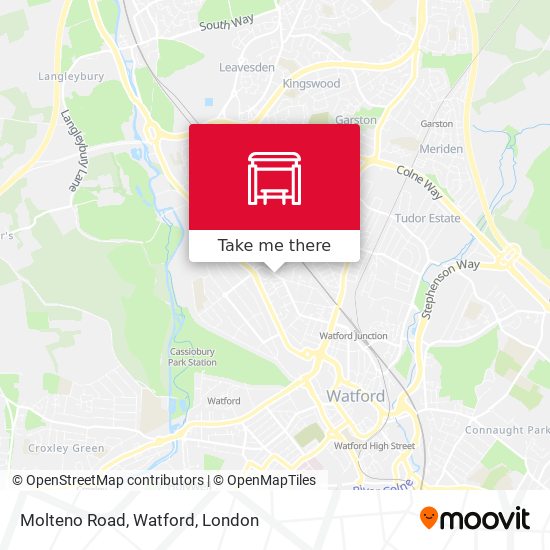 Molteno Road, Watford map