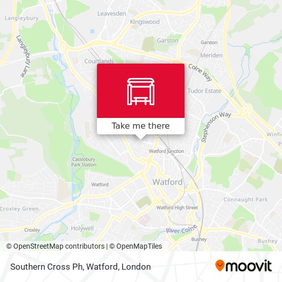 Southern Cross Ph, Watford map
