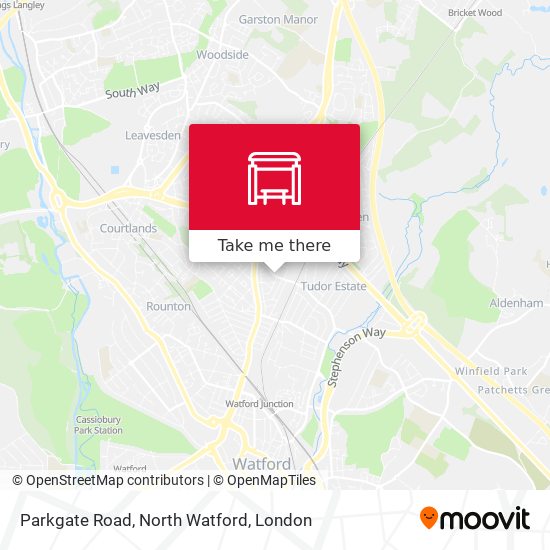 Parkgate Road, North Watford map