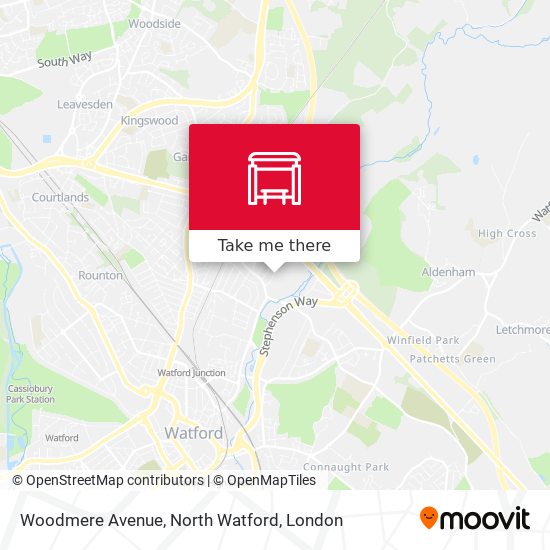 Woodmere Avenue, North Watford map