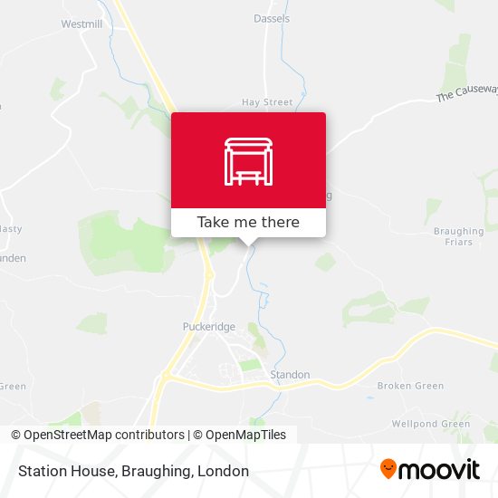 Station House, Braughing map