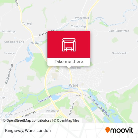 Kingsway, Ware map