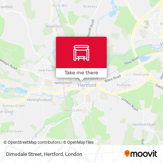 Dimsdale Street, Hertford map