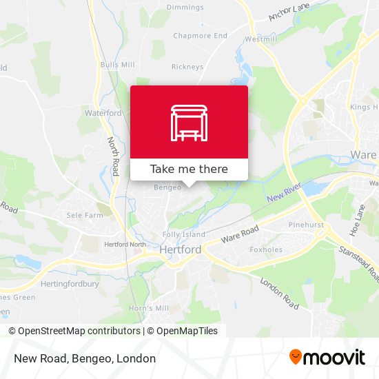 New Road, Bengeo map