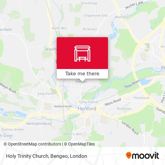 Holy Trinity Church, Bengeo map