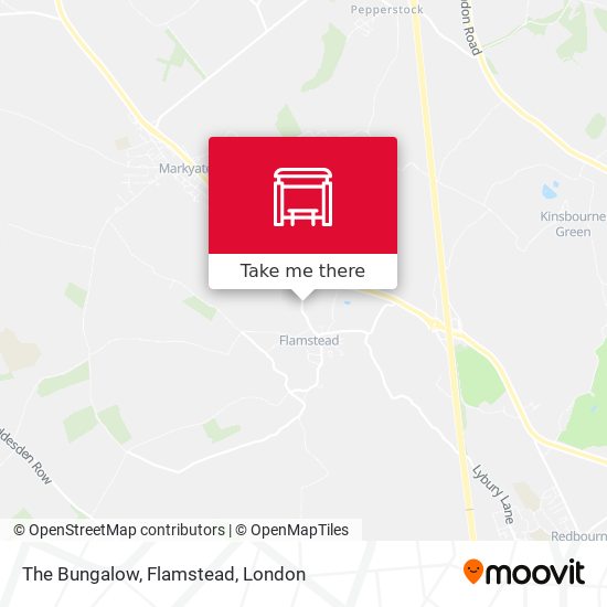 The Bungalow, Flamstead map
