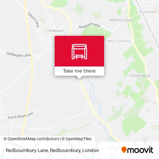 Redbournbury Lane, Redbournbury map