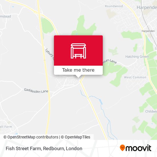 Fish Street Farm, Redbourn map