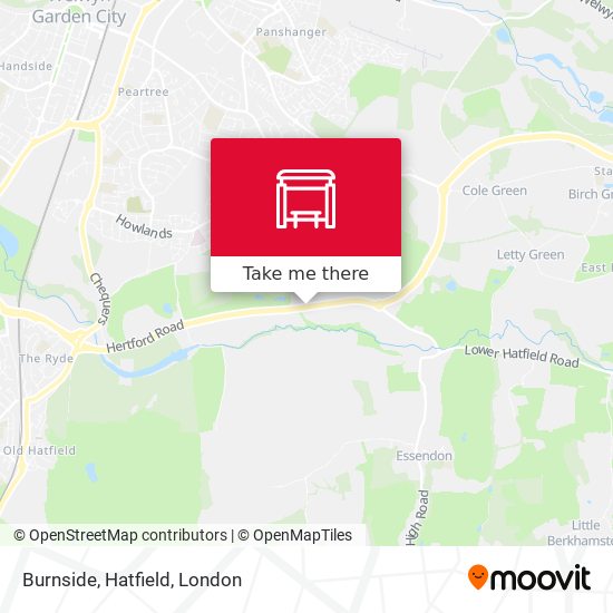 Burnside, Hatfield map