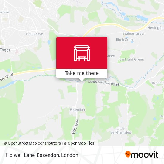 Holwell Lane, Essendon map