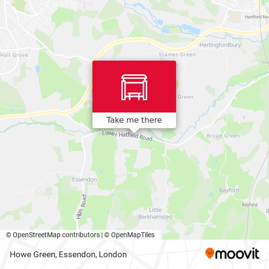 Howe Green, Essendon map