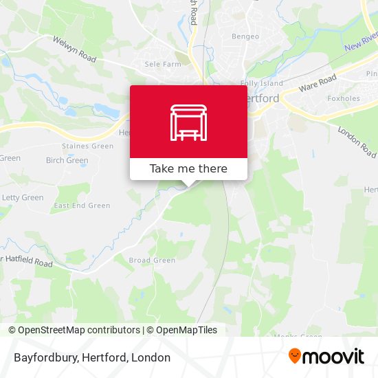 Bayfordbury, Hertford map