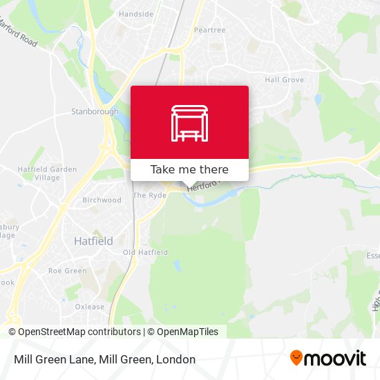 Mill Green Lane, Mill Green map