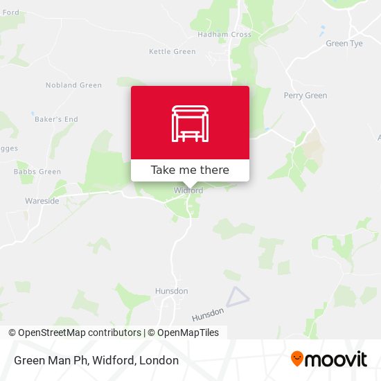Green Man Ph, Widford map