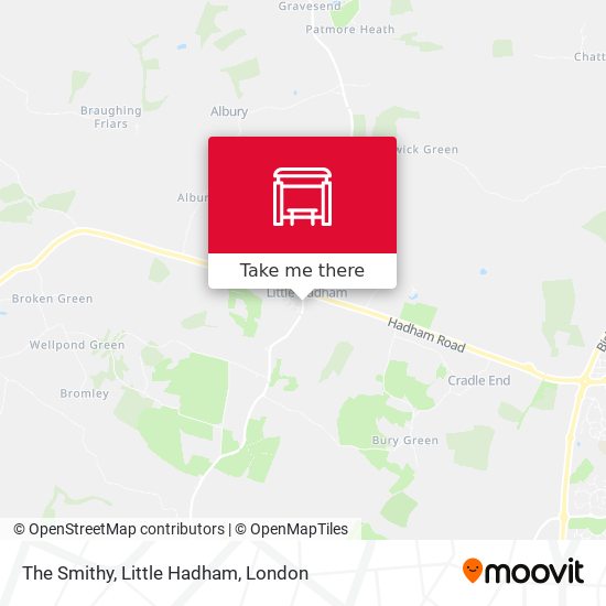 The Smithy, Little Hadham map