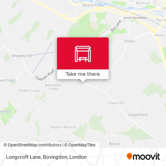 Longcroft Lane, Bovingdon map