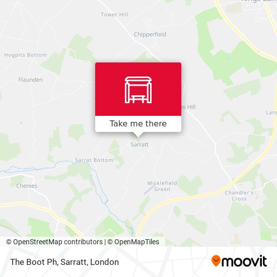 The Boot Ph, Sarratt map