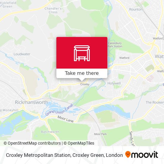 Croxley Metropolitan Station, Croxley Green map