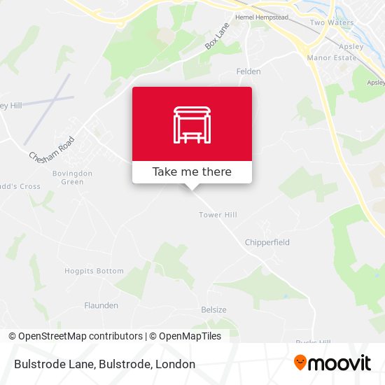 Bulstrode Lane, Bulstrode map