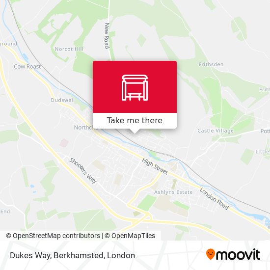 Dukes Way, Berkhamsted map