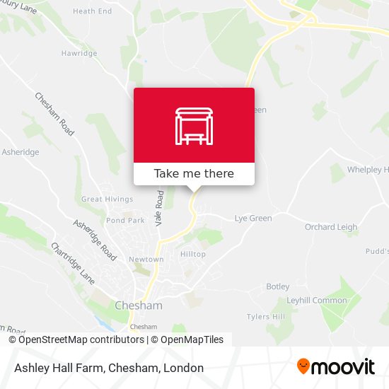 Ashley Hall Farm, Chesham map