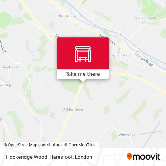 Hockeridge Wood, Haresfoot map