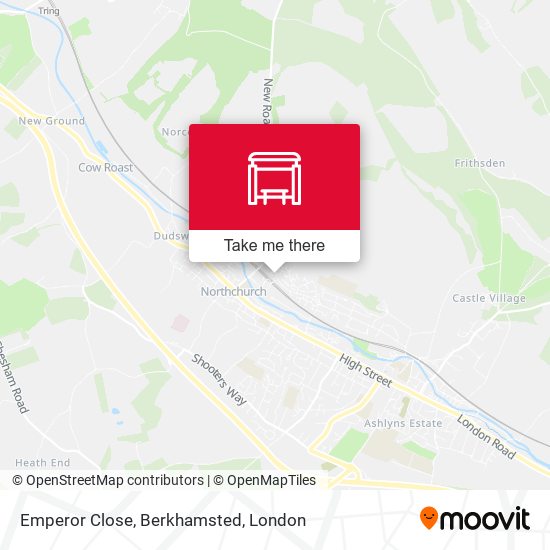 Emperor Close, Berkhamsted map