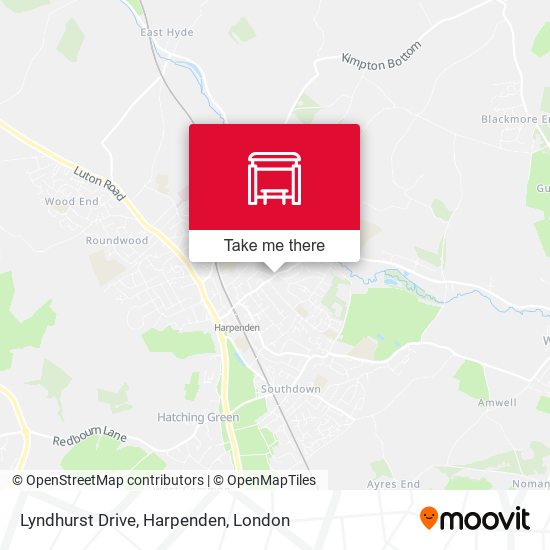 Lyndhurst Drive, Harpenden map