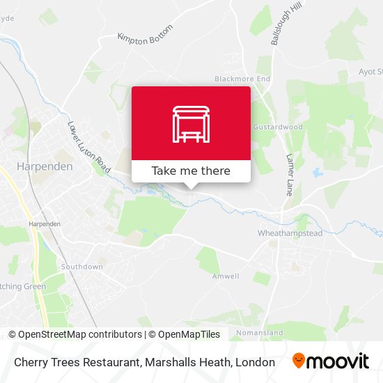 Cherry Trees Restaurant, Marshalls Heath map
