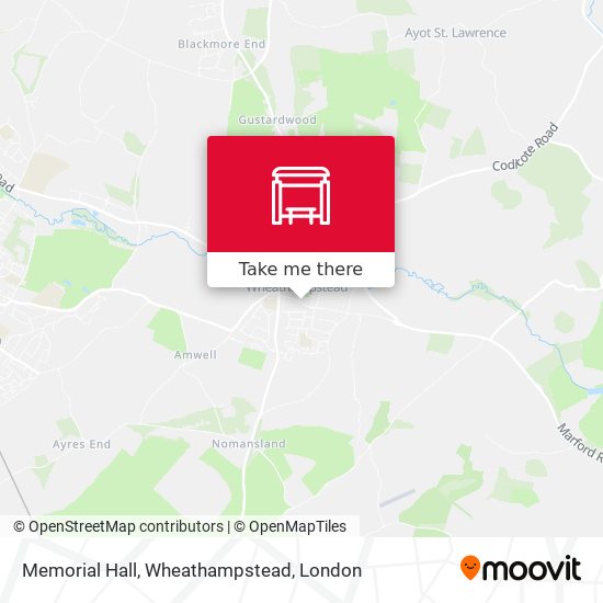 Memorial Hall, Wheathampstead map