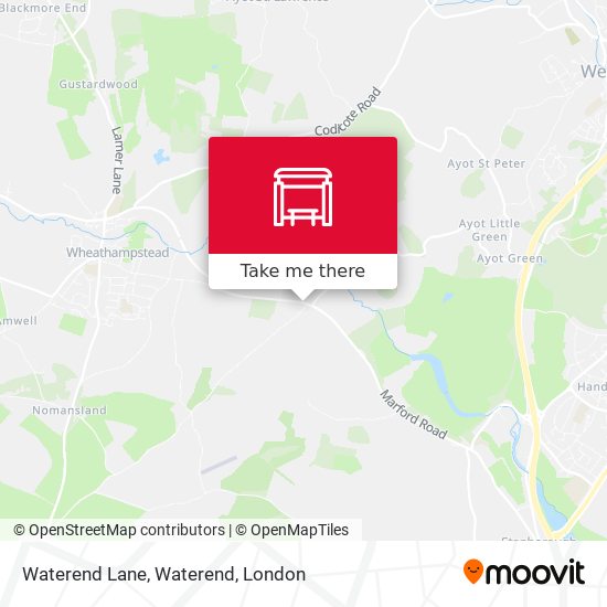Waterend Lane, Waterend map