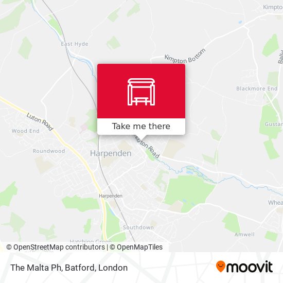 The Malta Ph, Batford map
