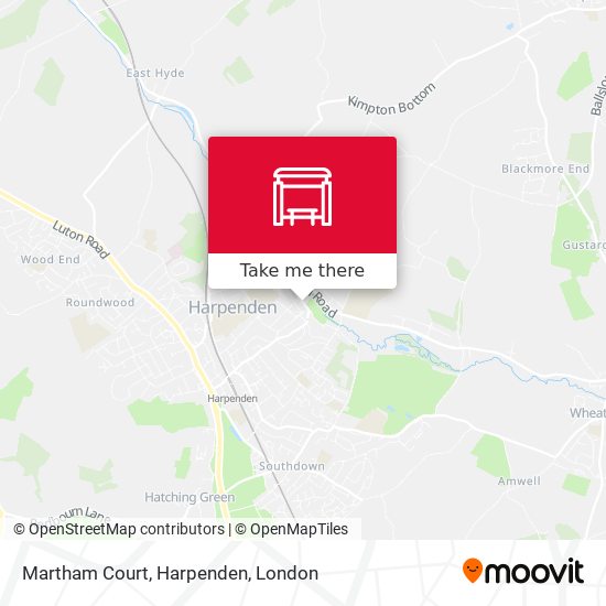 Martham Court, Harpenden map