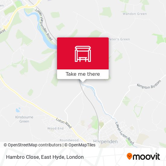 Hambro Close, East Hyde map