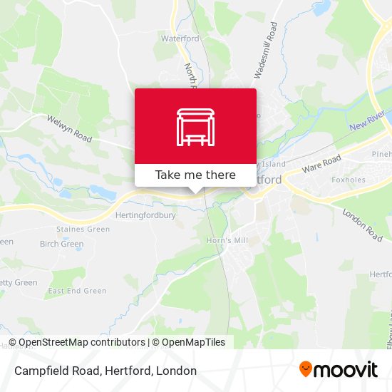 Campfield Road, Hertford map