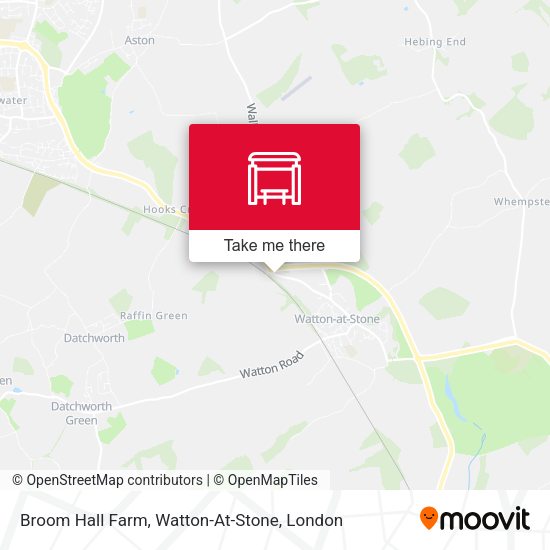 Broom Hall Farm, Watton-At-Stone map
