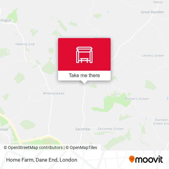 Home Farm, Dane End map
