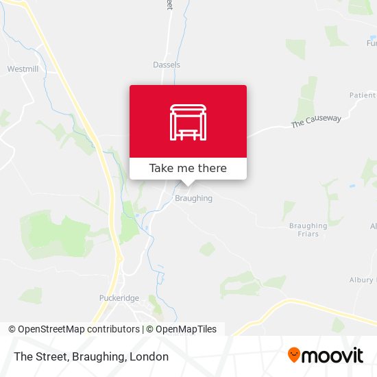 The Street, Braughing map