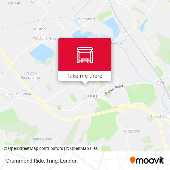 Drummond Ride, Tring map