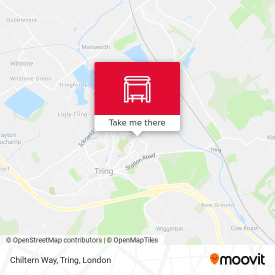 Chiltern Way, Tring map