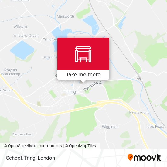 School, Tring map
