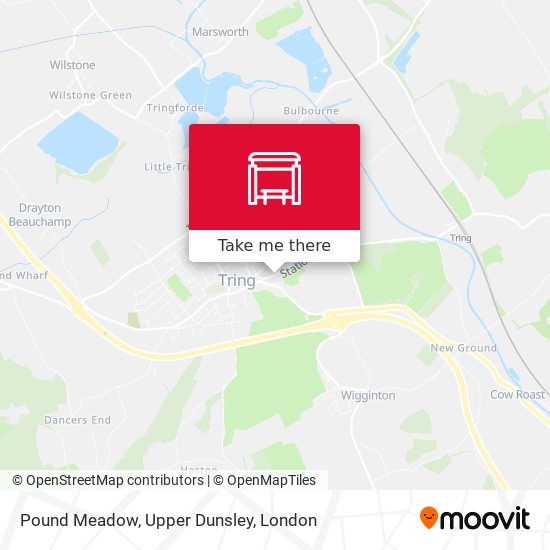 Pound Meadow, Upper Dunsley map