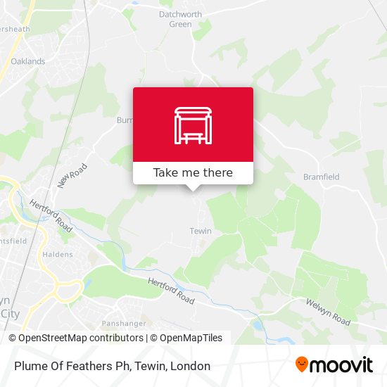 Plume Of Feathers Ph, Tewin map